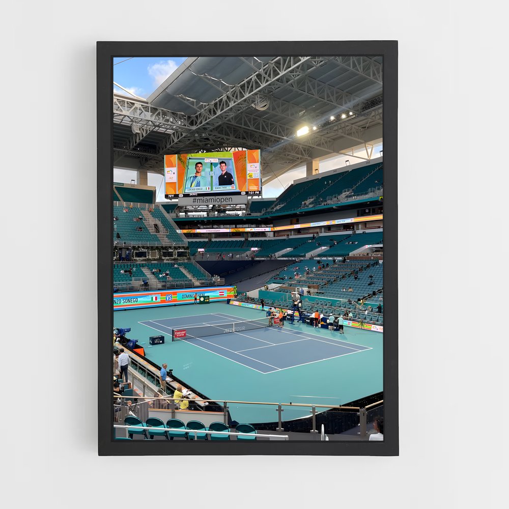 Poster Miami Open Stadium – affiche Tennis (vue 2)